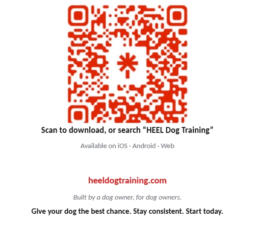 HEEL Dog Training QR Code